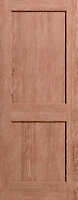 Square 2 panel Unglazed Oak veneer Internal Door, (H)1981mm (W)838mm (T)35mm