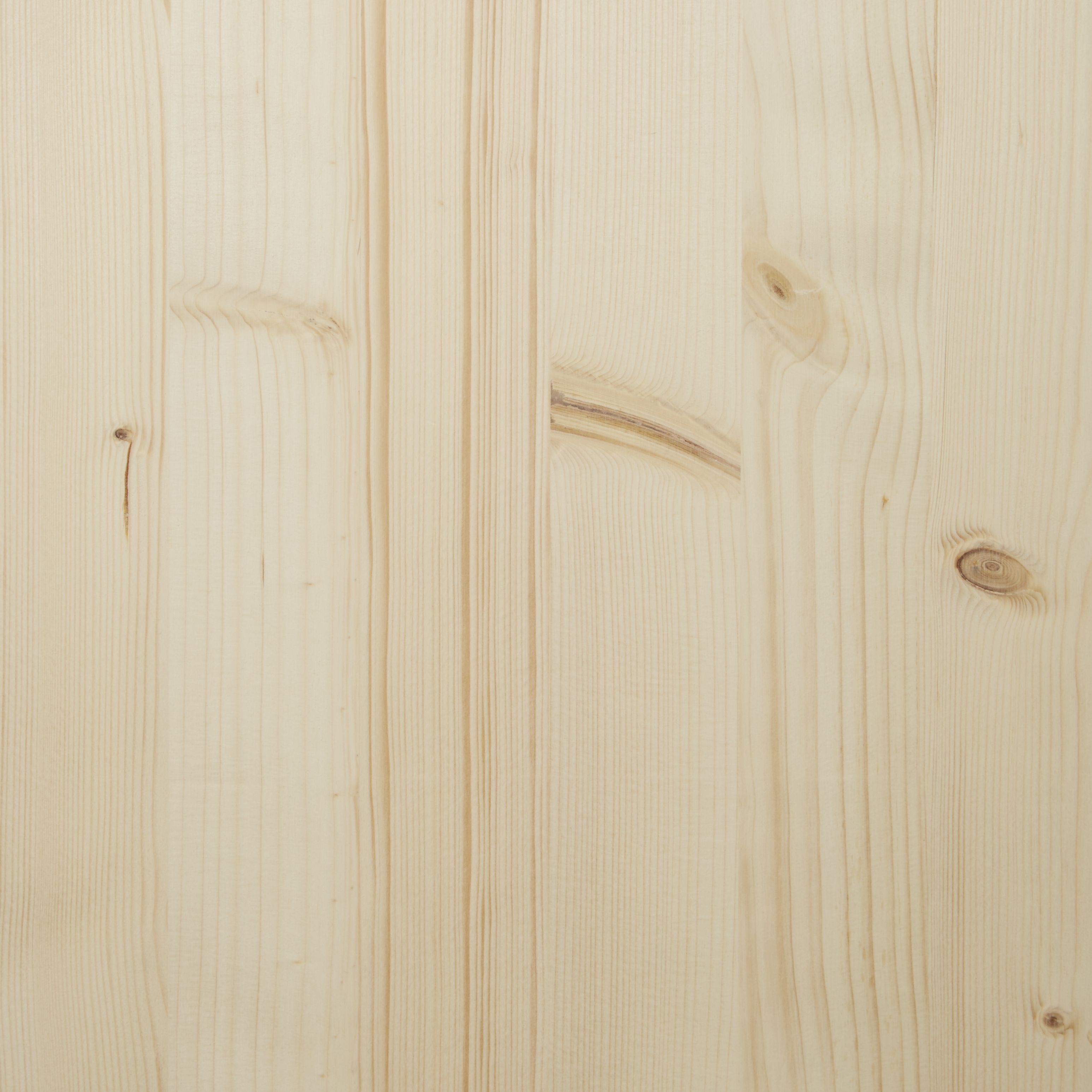 Square edge Knotty pine Furniture board, (L)1.2m (W)300mm (T)18mm