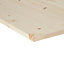 Square edge Knotty pine Furniture board, (L)1.2m (W)400mm (T)18mm