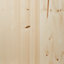 Square edge Knotty pine Furniture board, (L)2.4m (W)400mm (T)18mm
