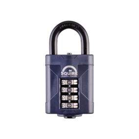 Squire Blue Steel Combination Padlock (W)48mm