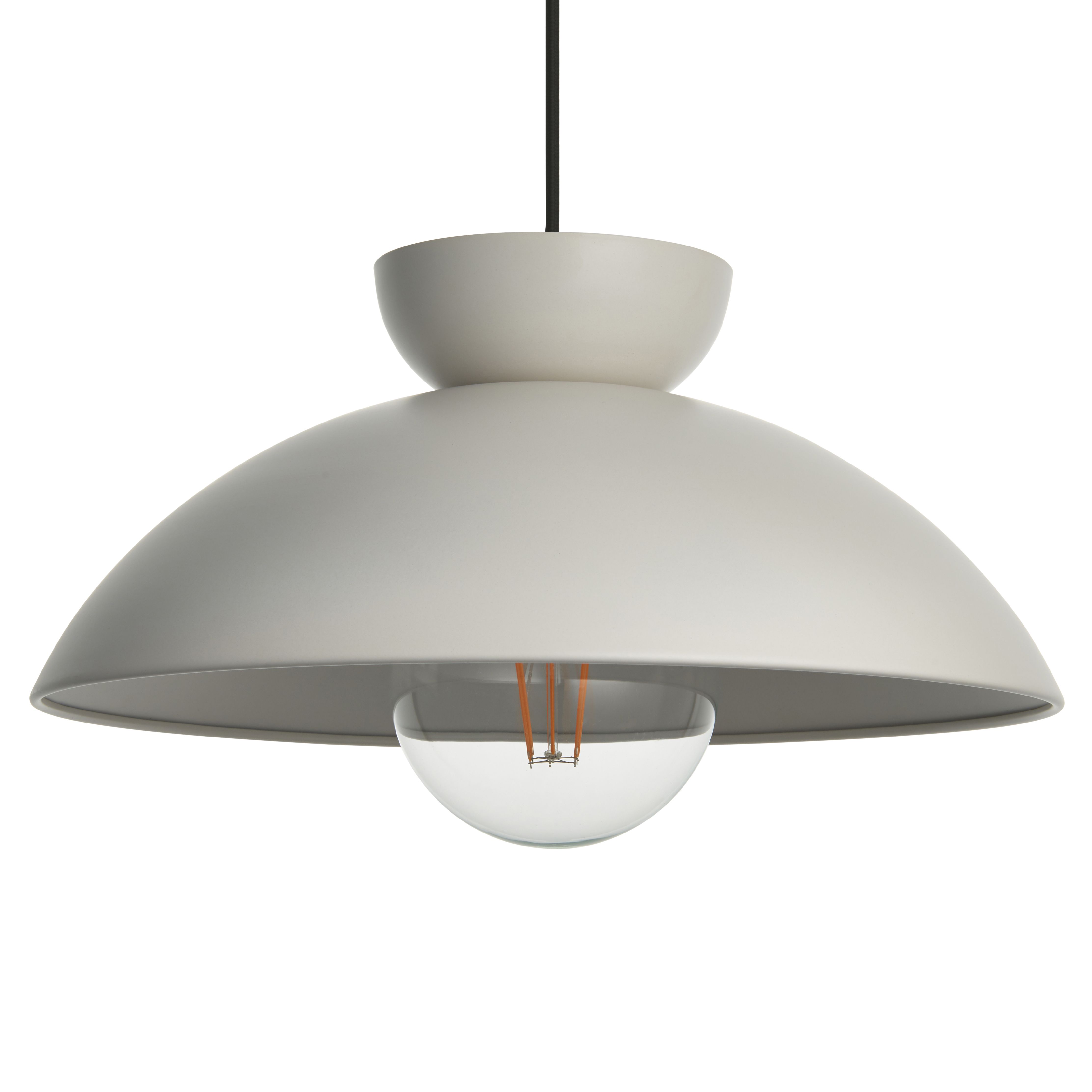Stacked White Pendant ceiling light, (Dia)380mm