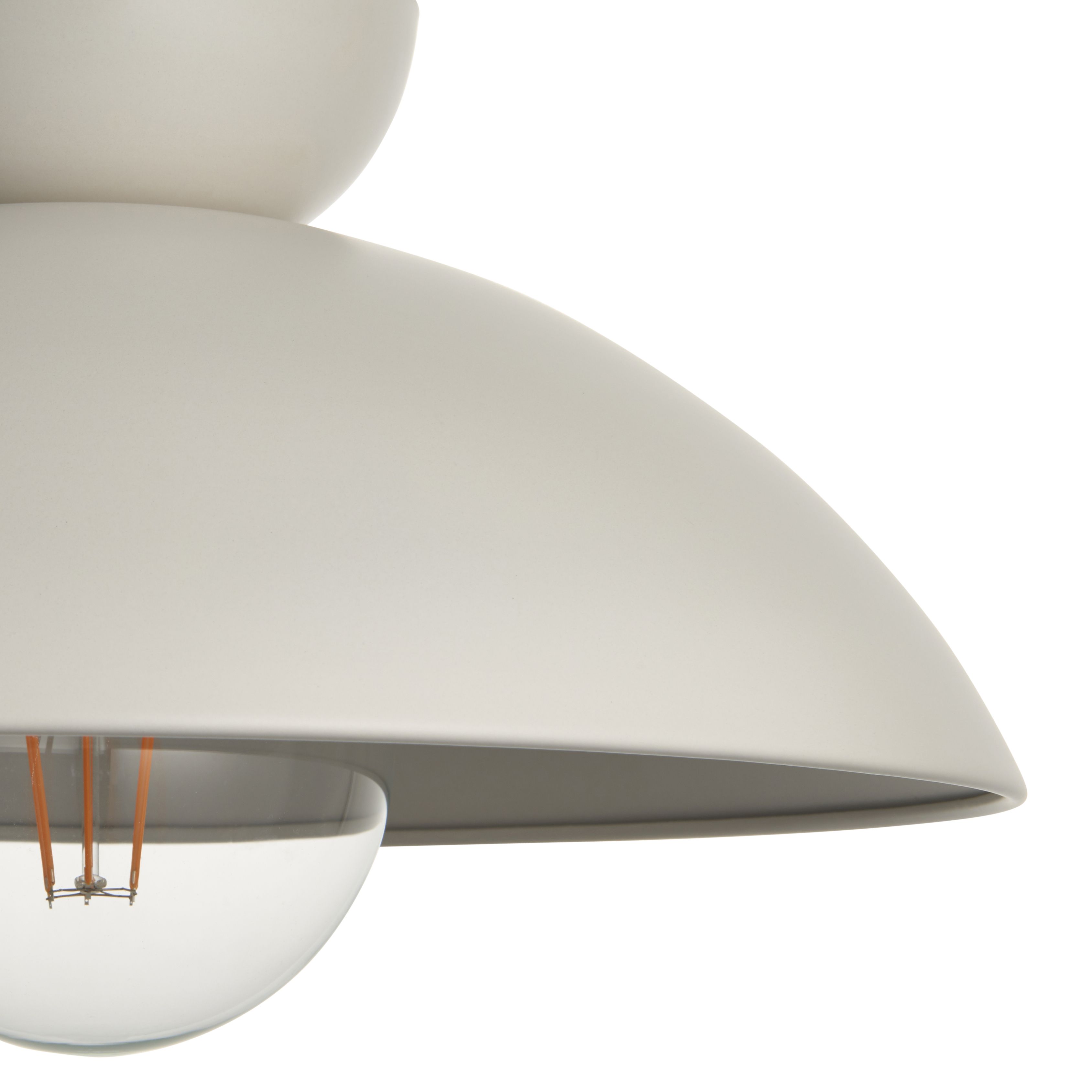 Stacked White Pendant ceiling light, (Dia)380mm