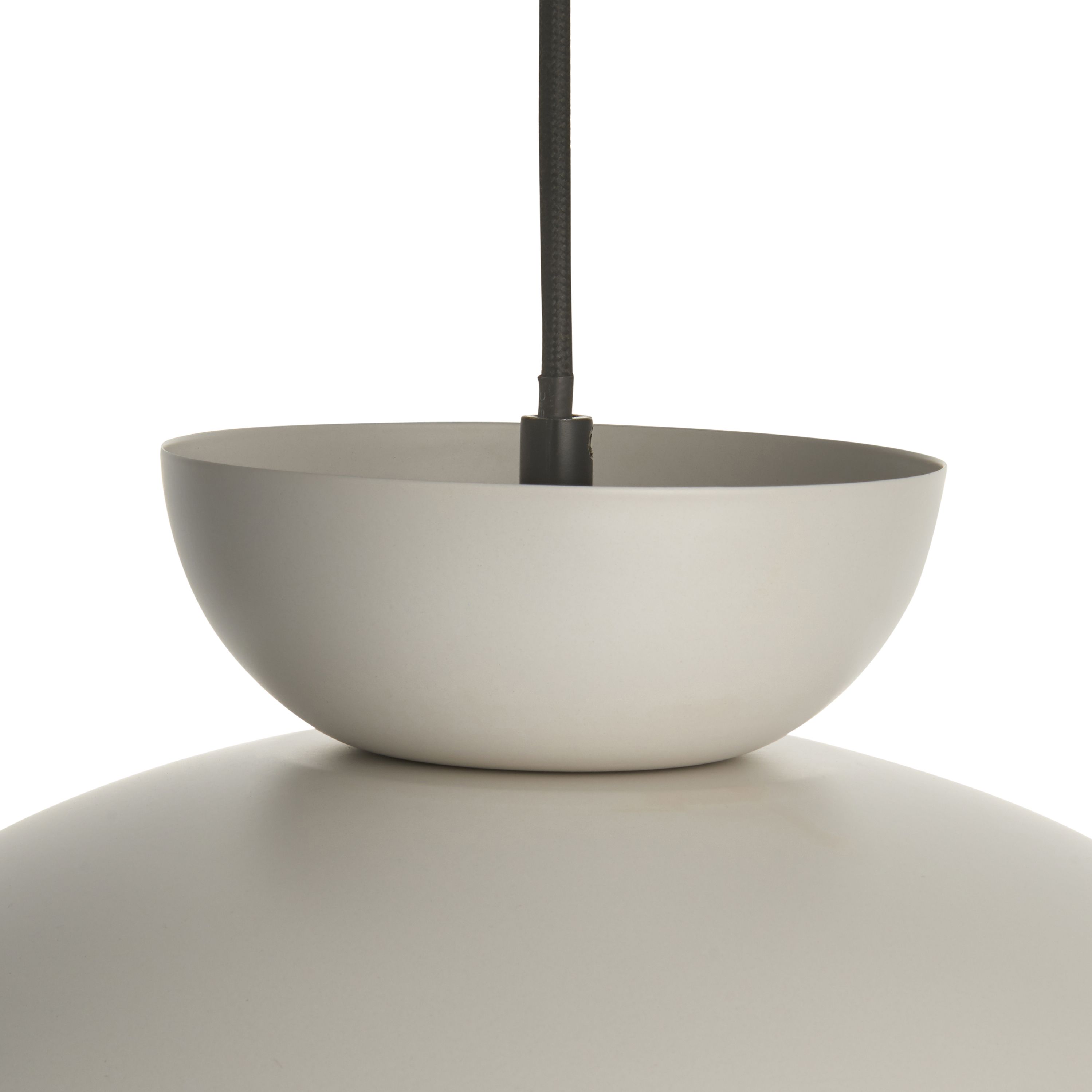 Stacked White Pendant ceiling light, (Dia)380mm