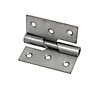 Stainless steel Butt Door hinge (L)73mm, Pack of 2