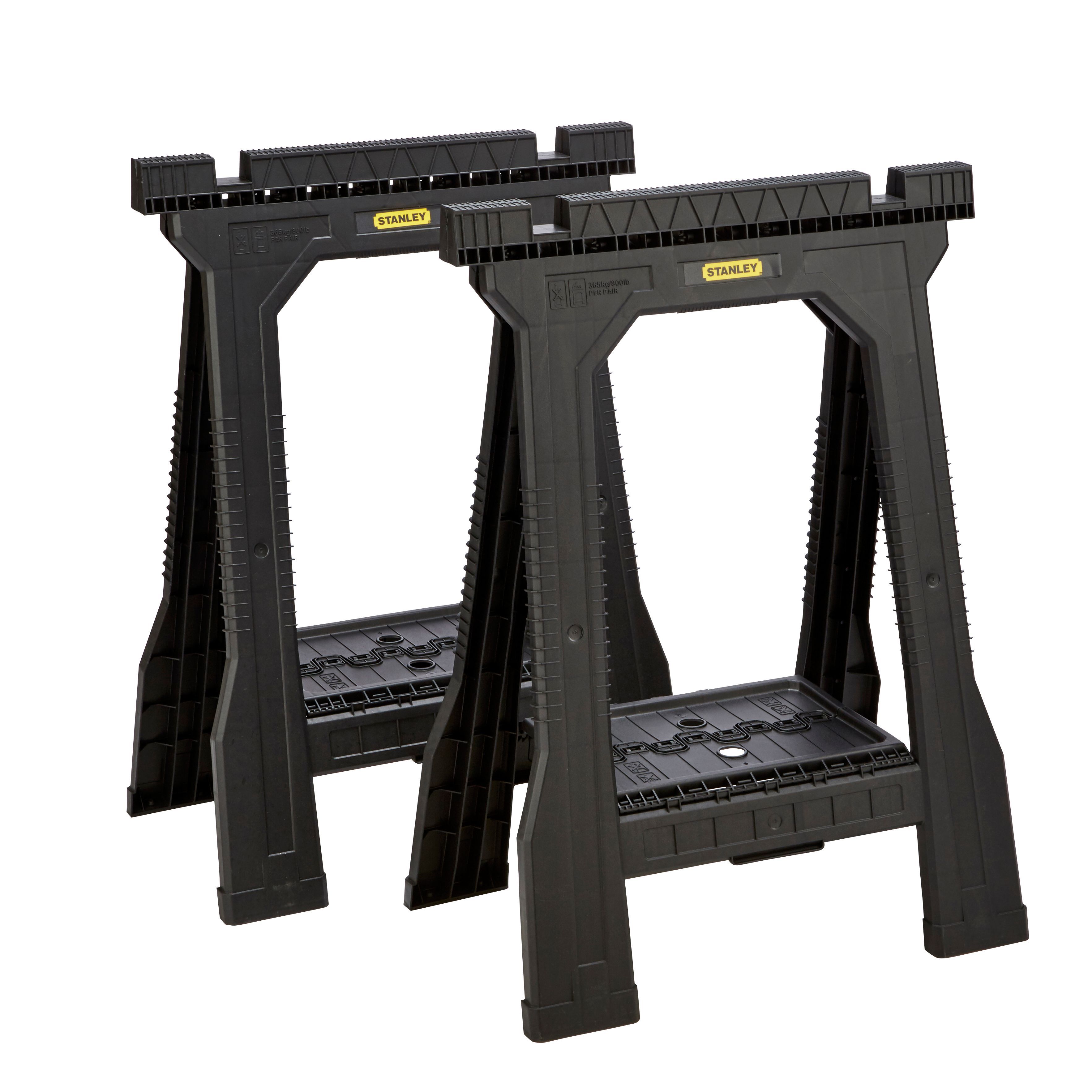 Stanley 362kg Foldable Saw horse, Pack of 2