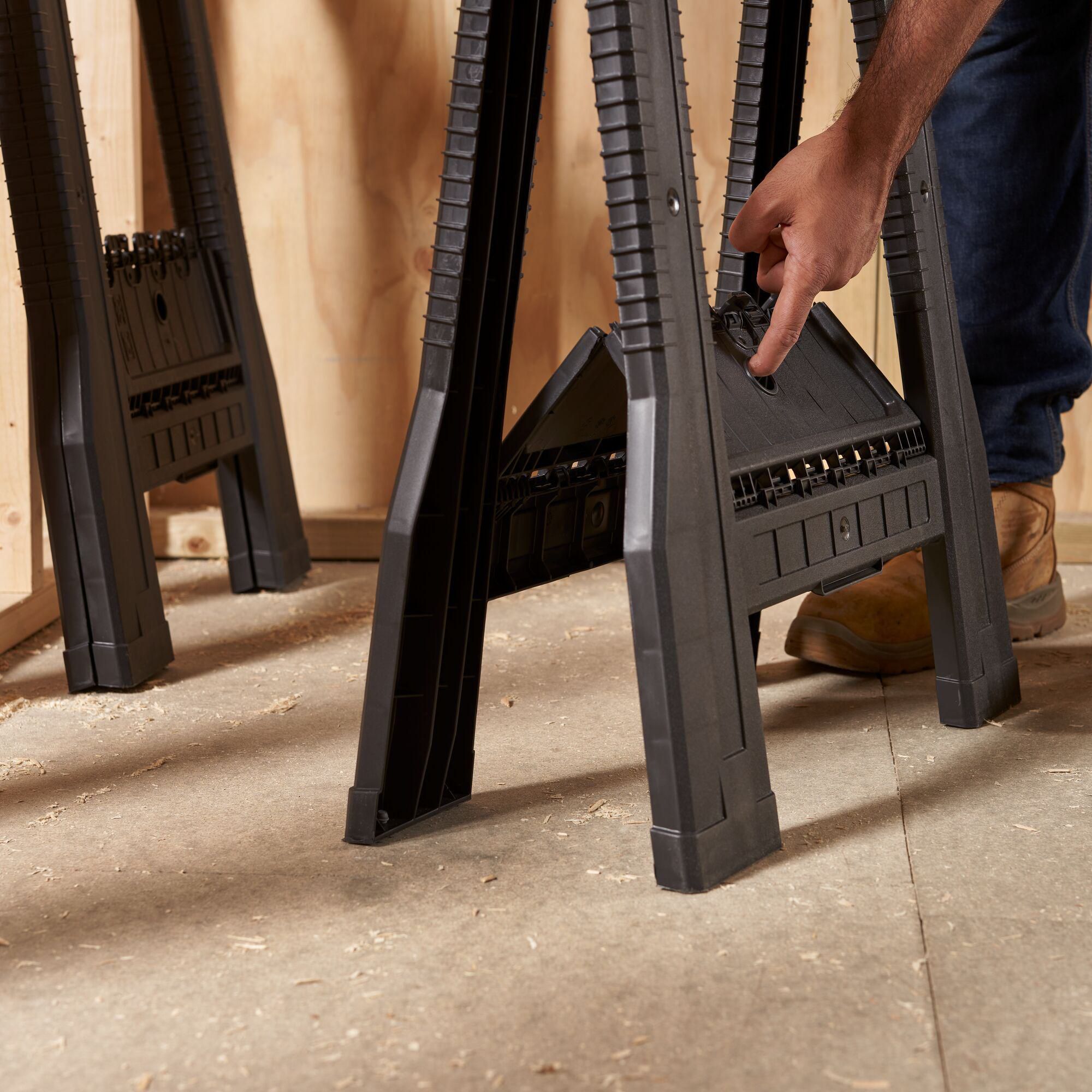 Stanley 362kg Foldable Saw horse, Pack of 2