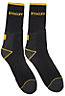 Stanley Black Socks Size 6-8, 2 Pairs