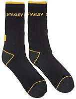 Stanley Black Socks Size 6-8, 2 Pairs
