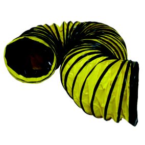 Stanley Black & yellow PVC Flexible Ducting hose, (L)5m (Dia)200mm