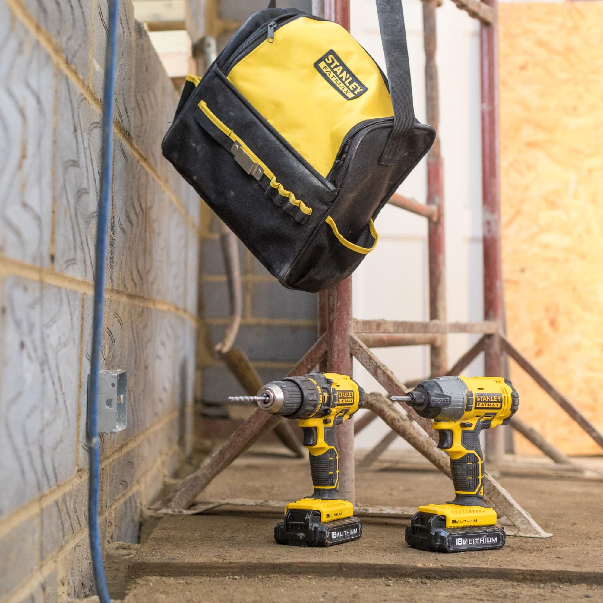Stanley FatMax 18V 2 x 1.3 Li-ion Cordless Combi drill & impact driver FMCK465C2S-GB