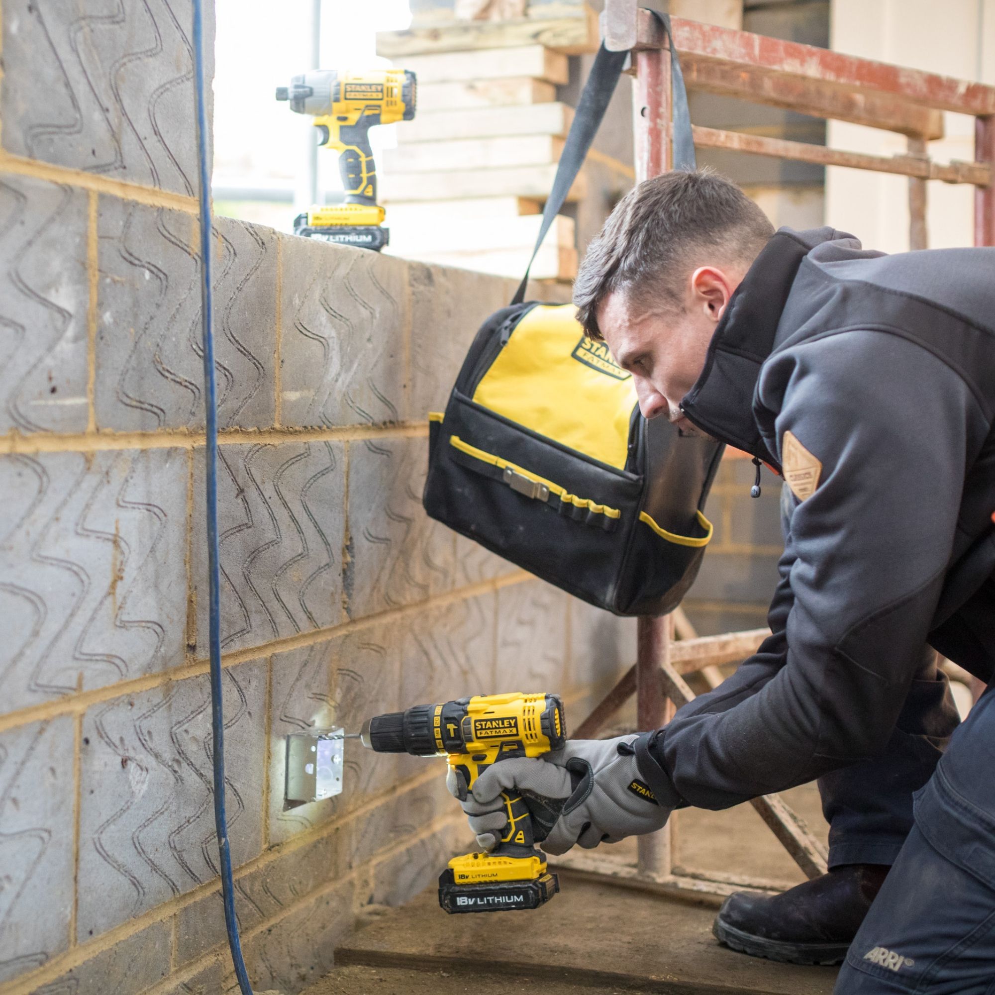Stanley FatMax 18V 2 x 1.3 Li-ion Cordless Combi drill & impact driver FMCK465C2S-GB