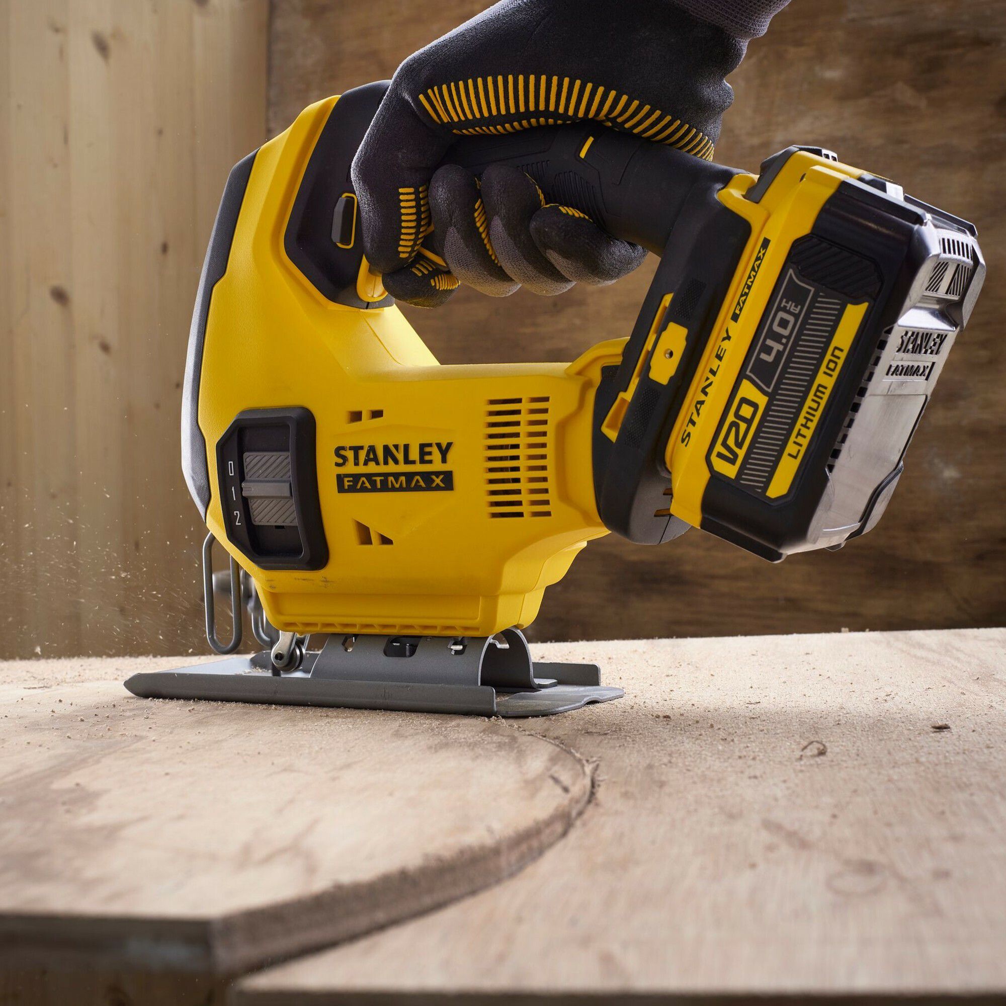 Stanley FatMax 18V V20 Brushed Cordless Jigsaw (Bare Tool) - SFMCS600B-XJ