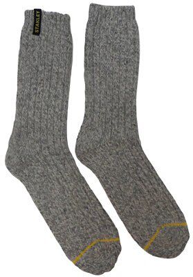 Stanley Grey Socks Size 8.5-11, 2 Pairs