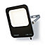 Stanley IK10 Black Mains-powered Cool daylight LED Without sensor Slimline floodlight 11000lm