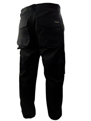 Stanley Phoenix Black Trousers, W30" L31"