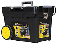 Stanley Plastic 4 compartment Trolley & toolbox (H)425mm (W)375mm (D)620mm