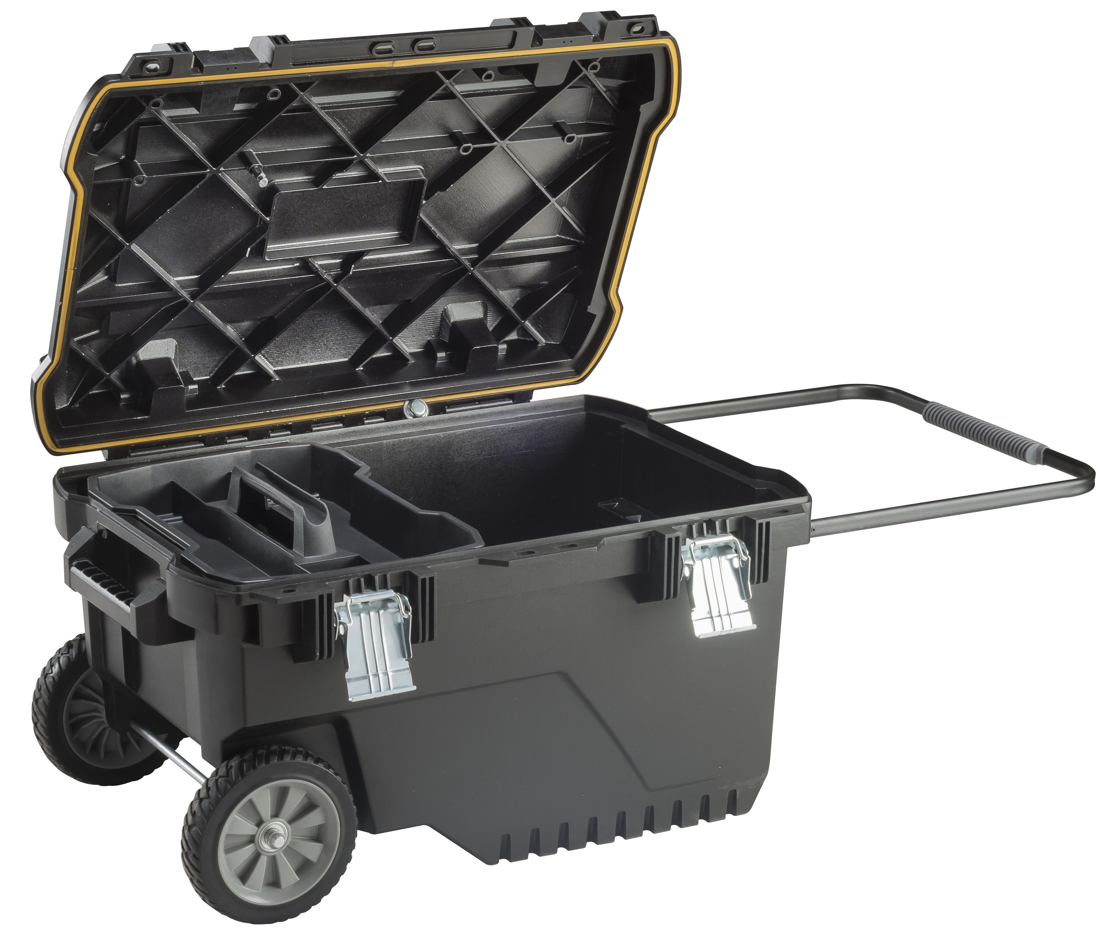 Stanley Polypropylene 4 compartment Trolley & toolbox (H)638mm (W)296mm  (D)470mm