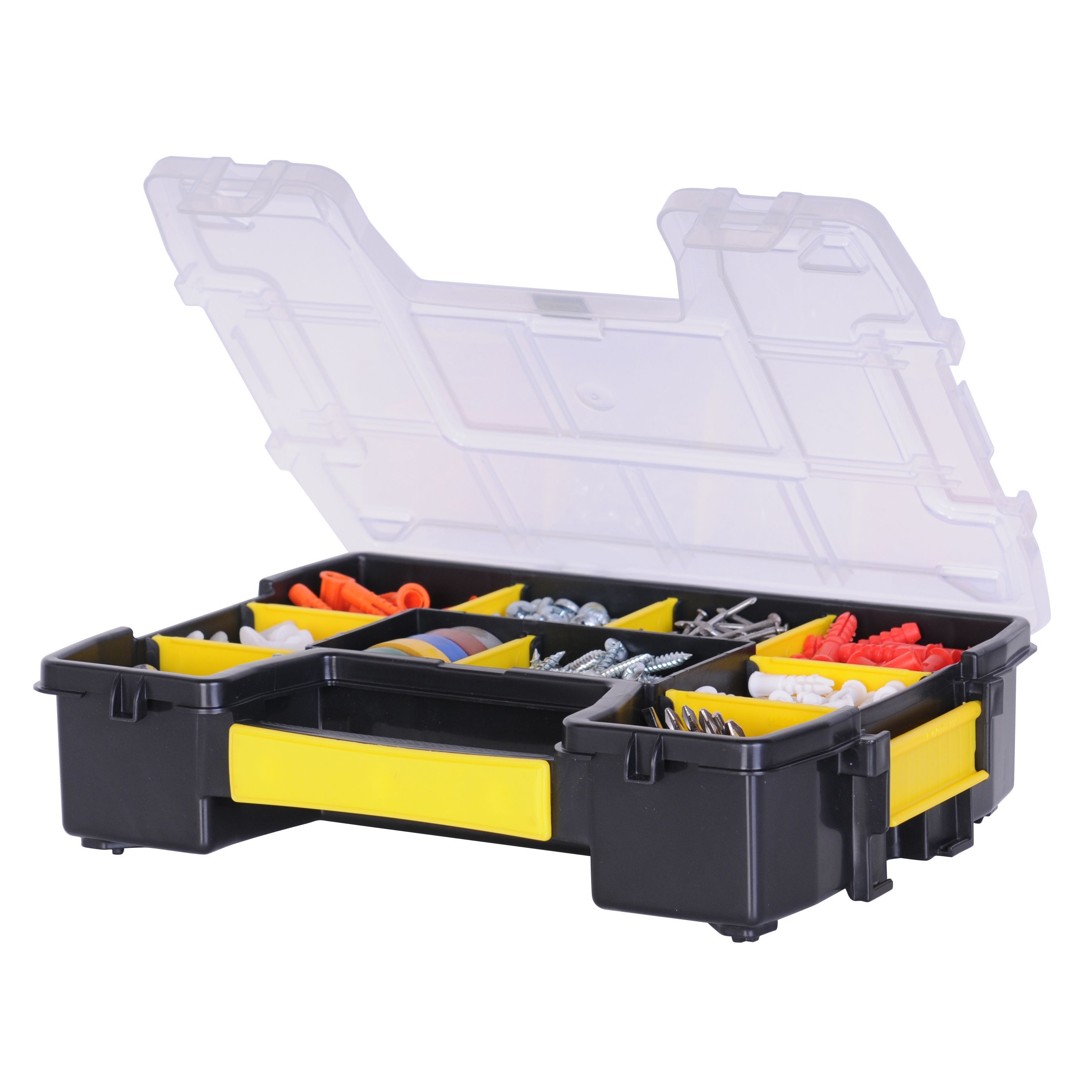 Stanley Sortmaster Black & yellow 10 compartment Organiser