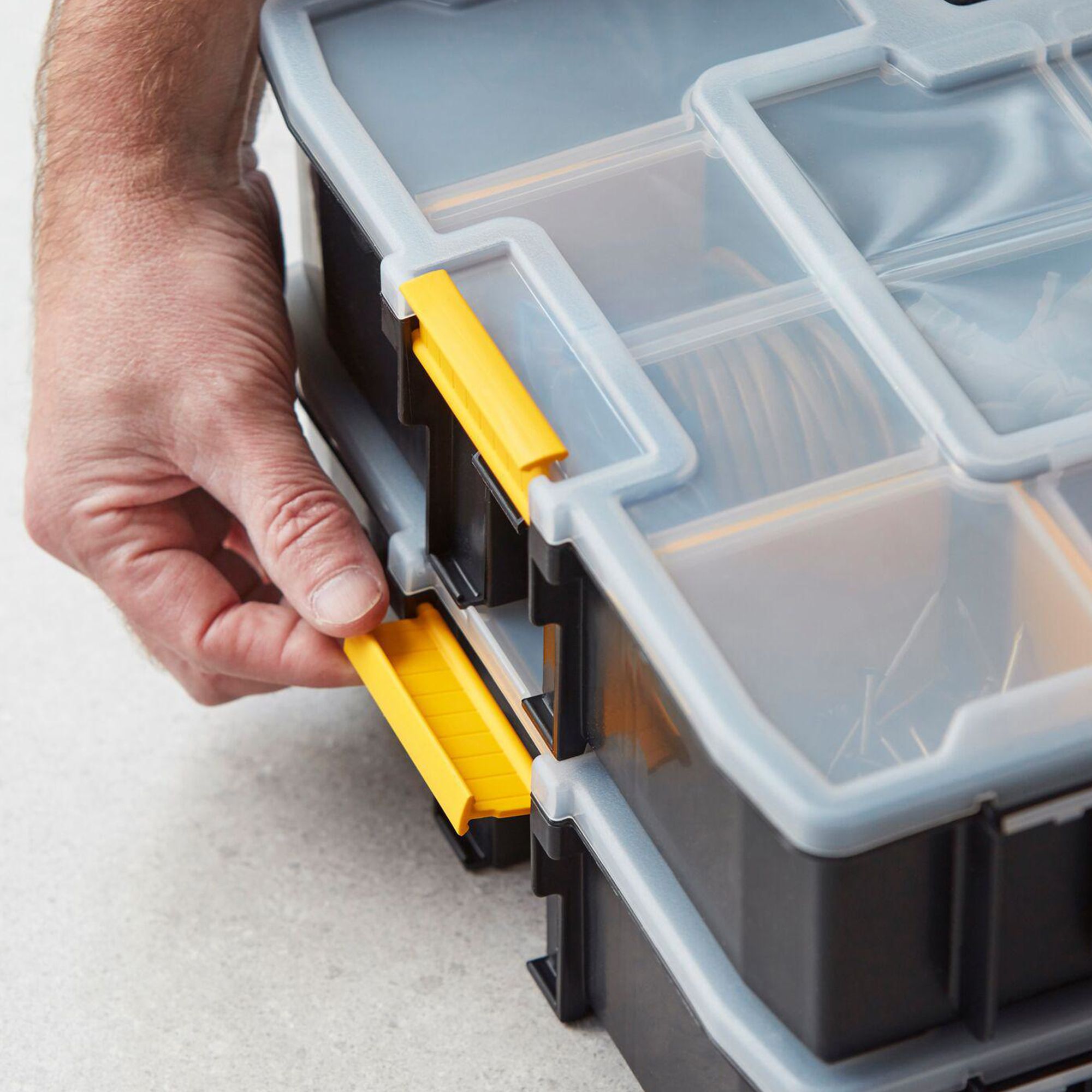 Stanley Sortmaster Black & yellow 15 compartment Tool organiser