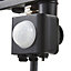 Stanley SXLS343594KBE Black Mains-powered Cool white Outdoor LED PIR Floodlight 800lm