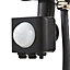 Stanley SXLS343604KBE Black Mains-powered Cool white Outdoor LED PIR Floodlight 1600lm