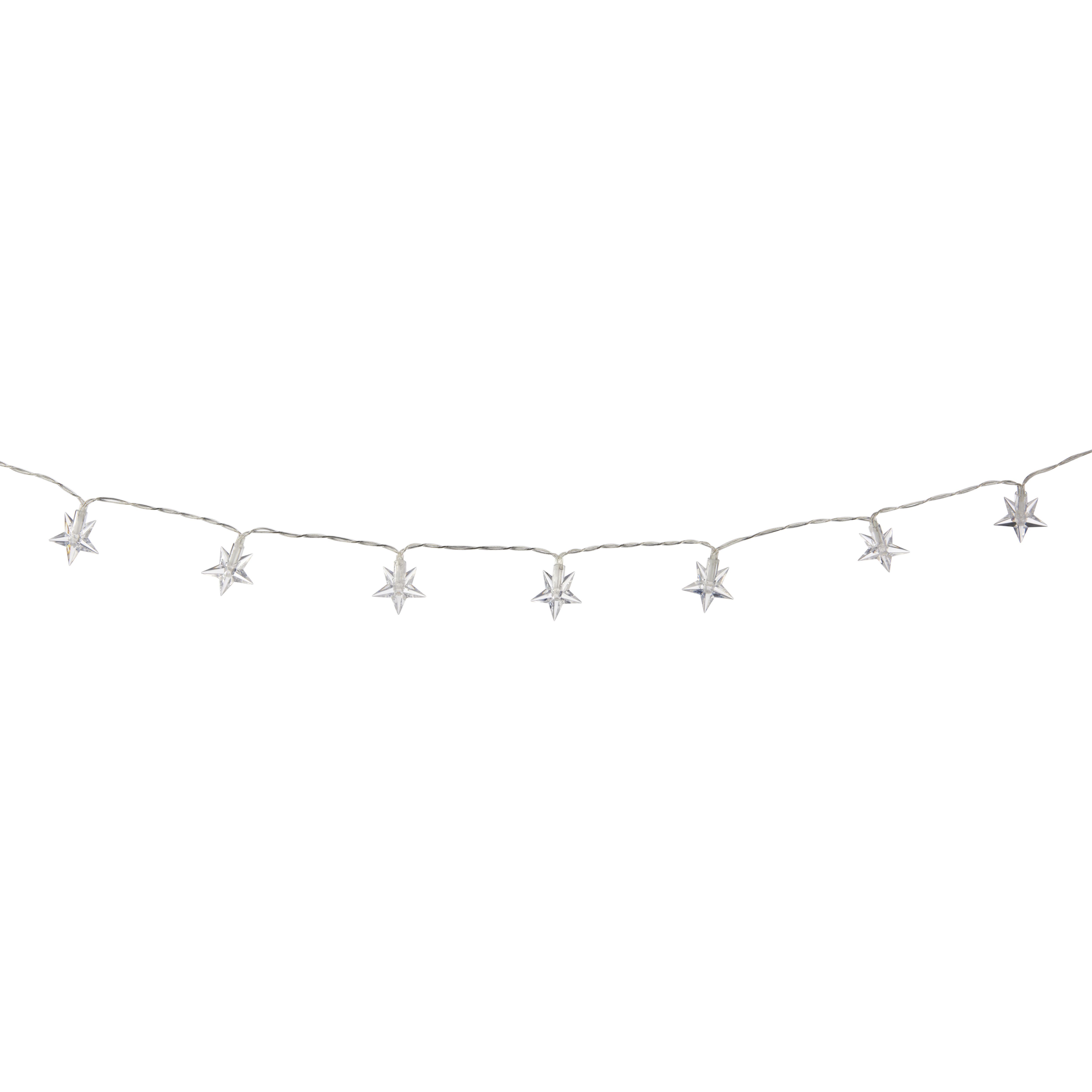 Star Battery-powered Warm white 20 LED Indoor String lights