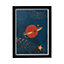 Star in space Multicolour Framed print (H)40cm x (W)30cm