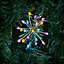 Starburst 400 Multicolour LED String lights with Clear & silver cable