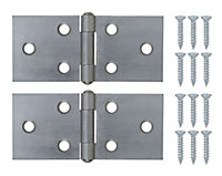 Steel Backflap Door hinge (L)38mm, Pack of 2