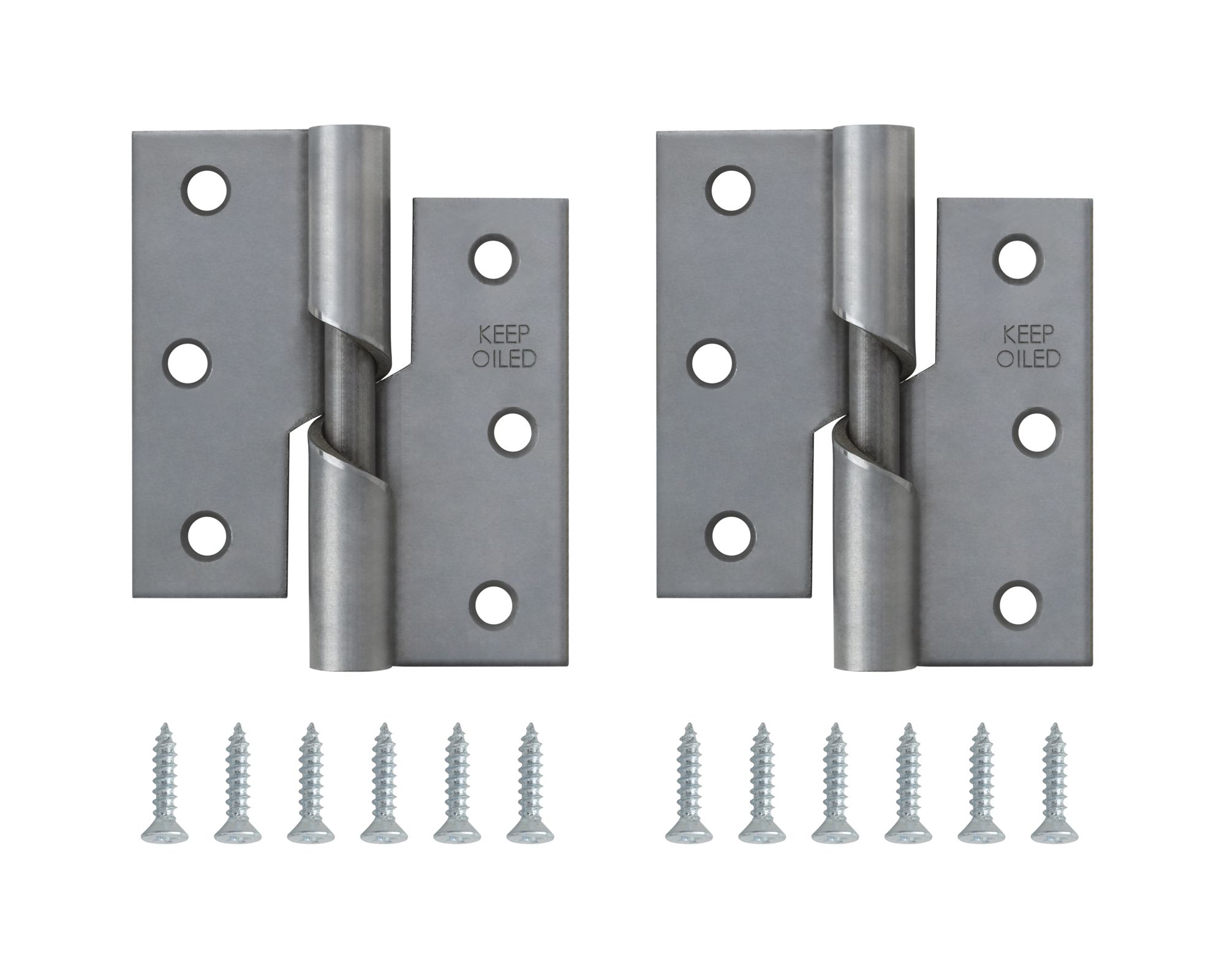 Steel Butt Door hinge N338 (L)75mm, Pack of 2