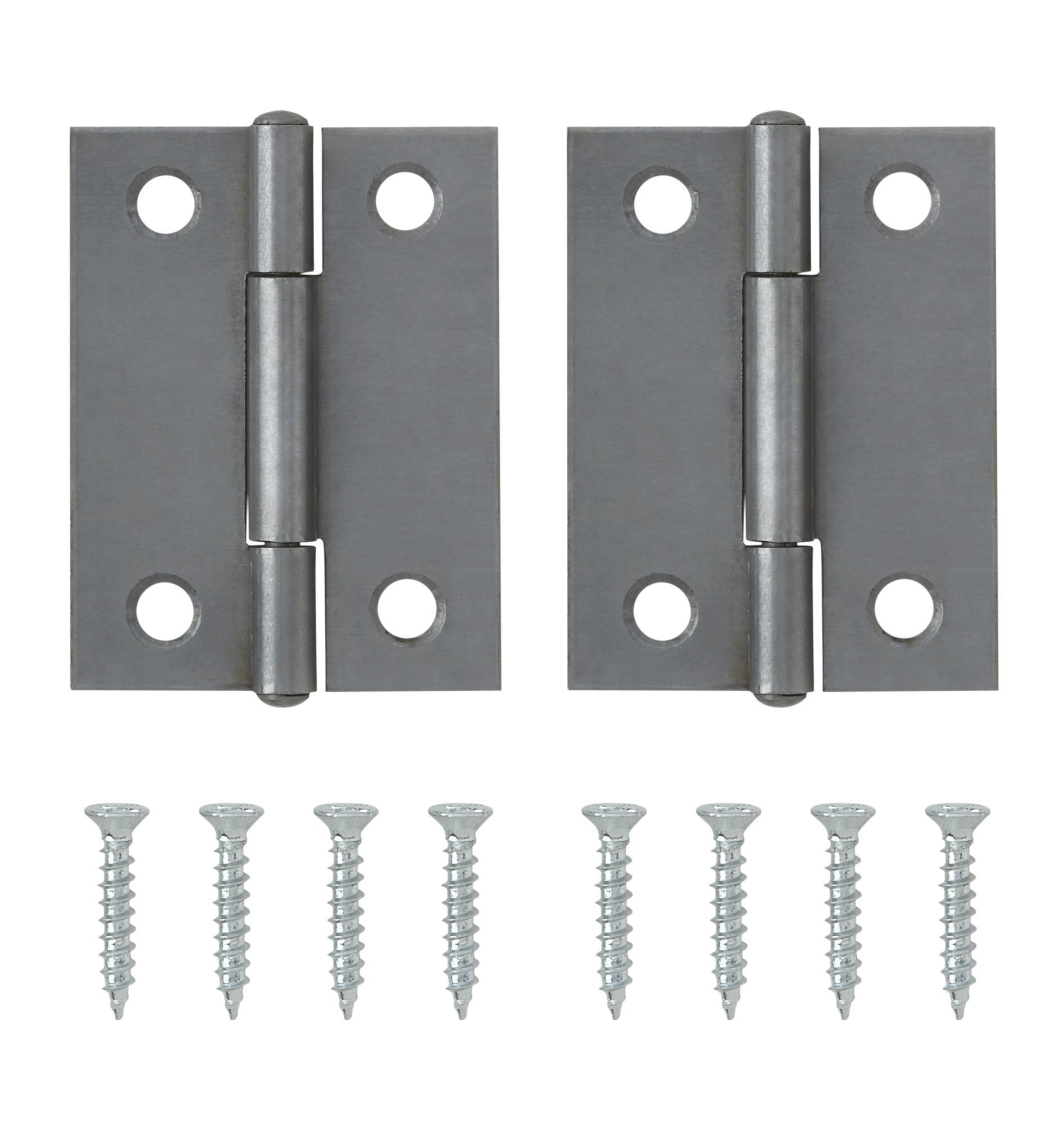 Steel Butt Door hinge NO85 (L)50mm, Pack of 2