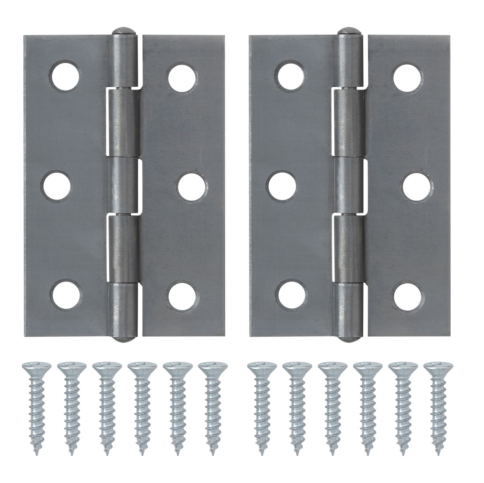 Steel Butt Door hinge NO86 (L)65mm, Pack of 2