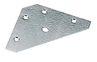Steel Corner plate (L)83mm (W)0.9mm, Pack of 10