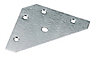 Steel Corner plate (L)83mm (W)0.9mm, Pack of 10