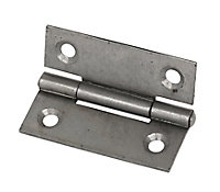 Steel Fixed pin Door hinge 14520 (L)50mm, Pack of 2