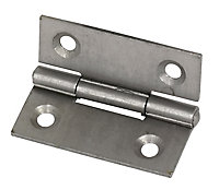 Steel Fixed pin Door hinge (L)40mm, Pack of 2