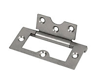 Steel Flush Door hinge (L)75mm, Pack of 20