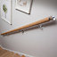 Steel Wall-mounted Handrail bracket (L)50mm (H)70mm (W)80mm, Pack of 5