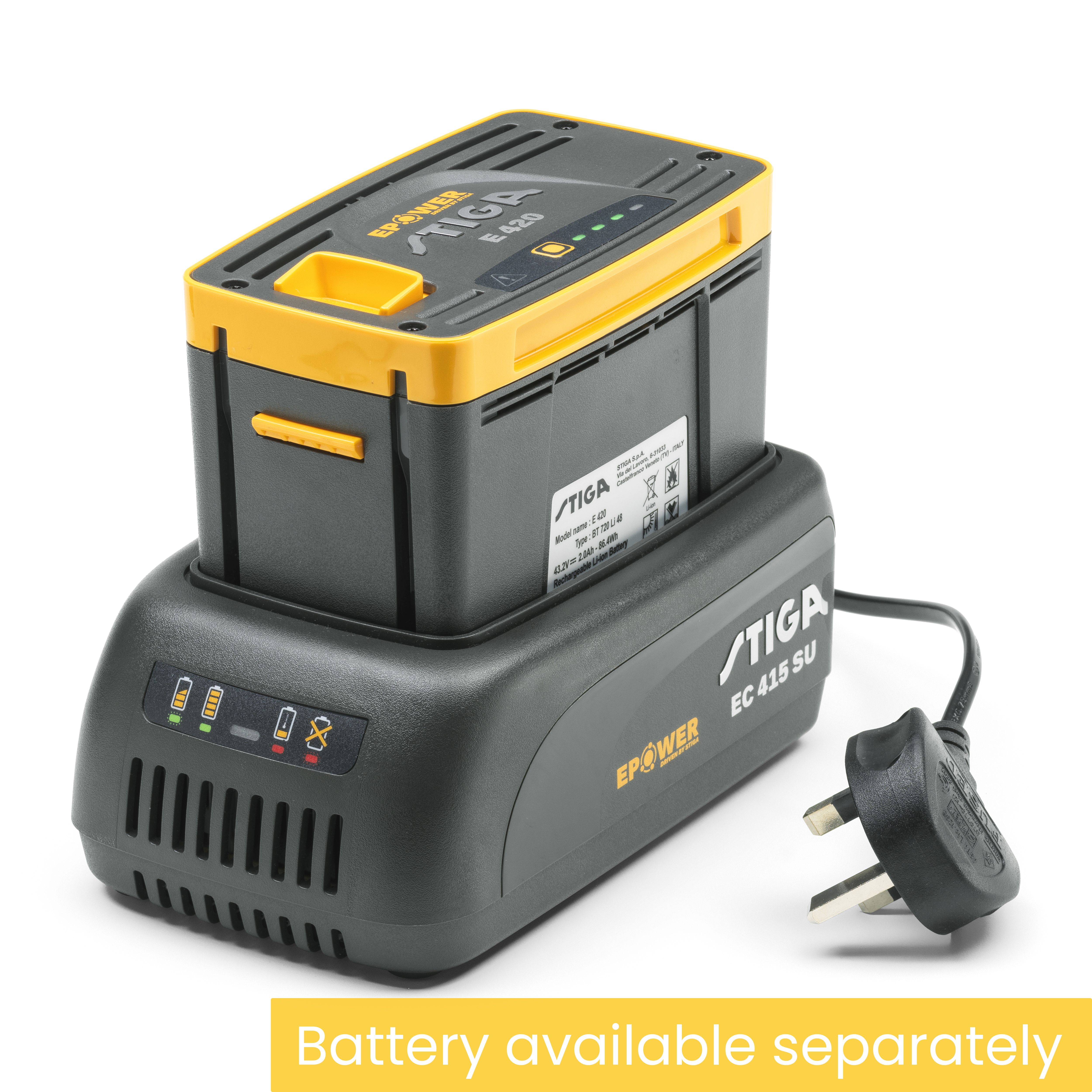 Stiga 220-240V 1.5A Li-ion Standard Battery charger EC 415 SU / 277021008/ST1