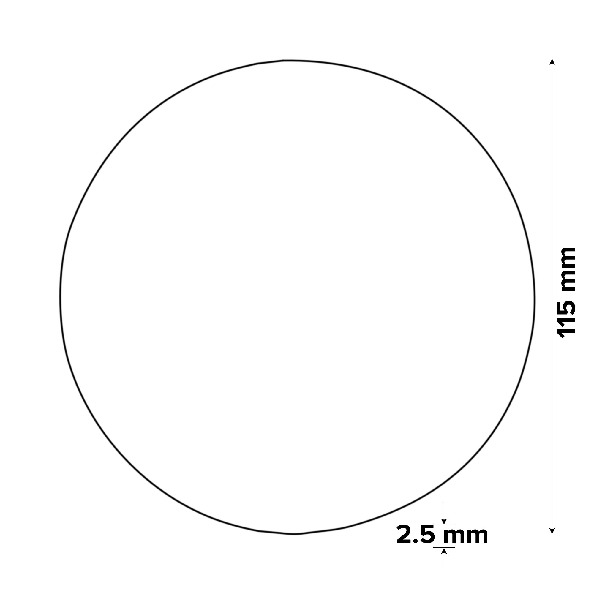 Stone Cutting disc 115mm x 2.5mm x 22.2mm, Pack of 5