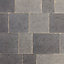 Stonemaster Dark Grey Block paving (L)134mm (W)134mm (T)50mm, Pack of 504