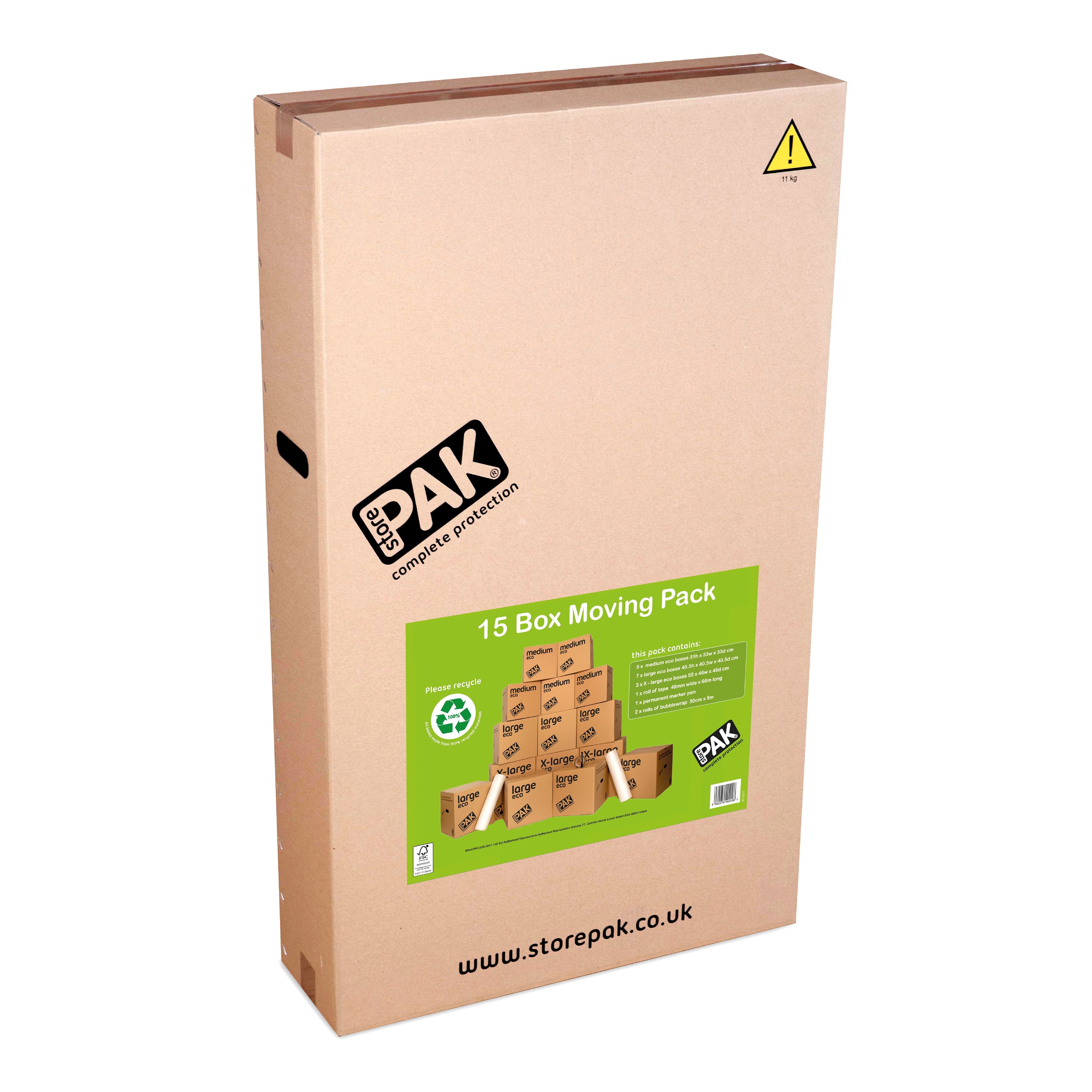 StorePAK Eco 19 Piece 1/2 bedroom home Moving pack for a