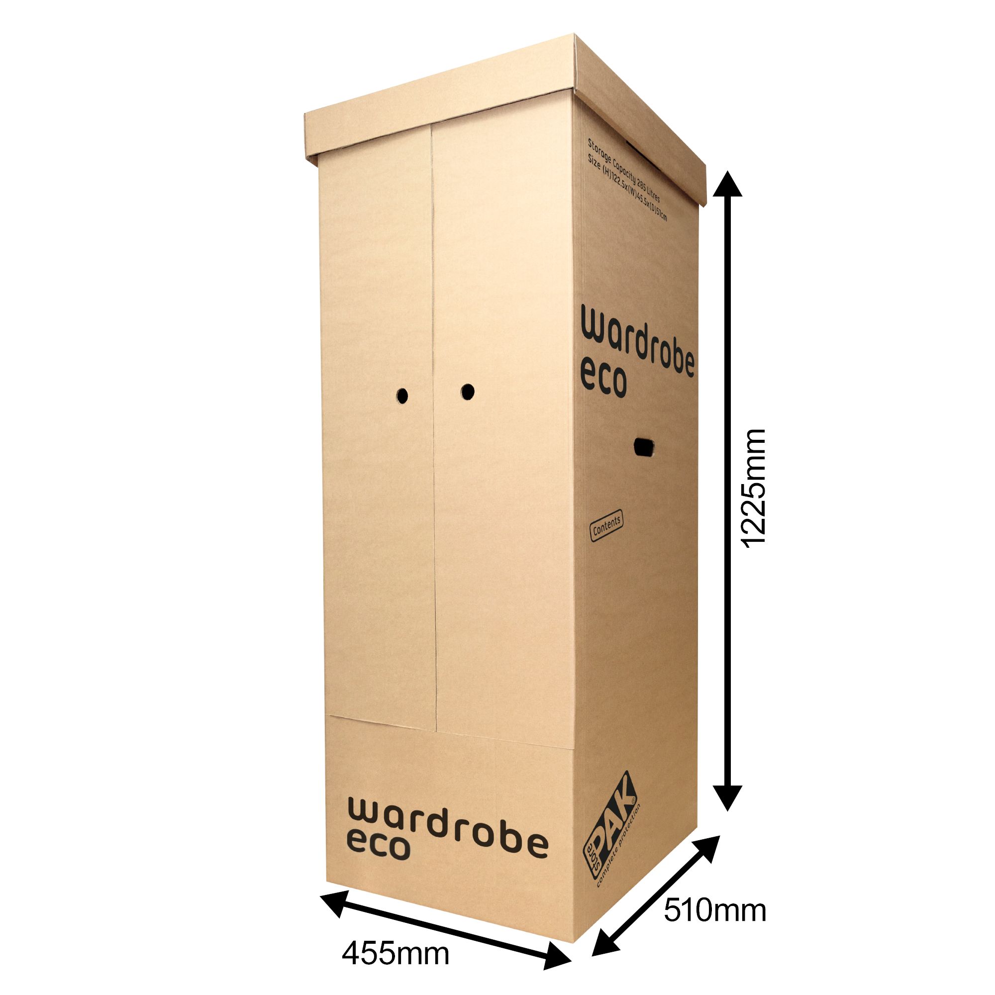 StorePAK Eco Extra large Cardboard Wardrobe Moving box, Pack of 2