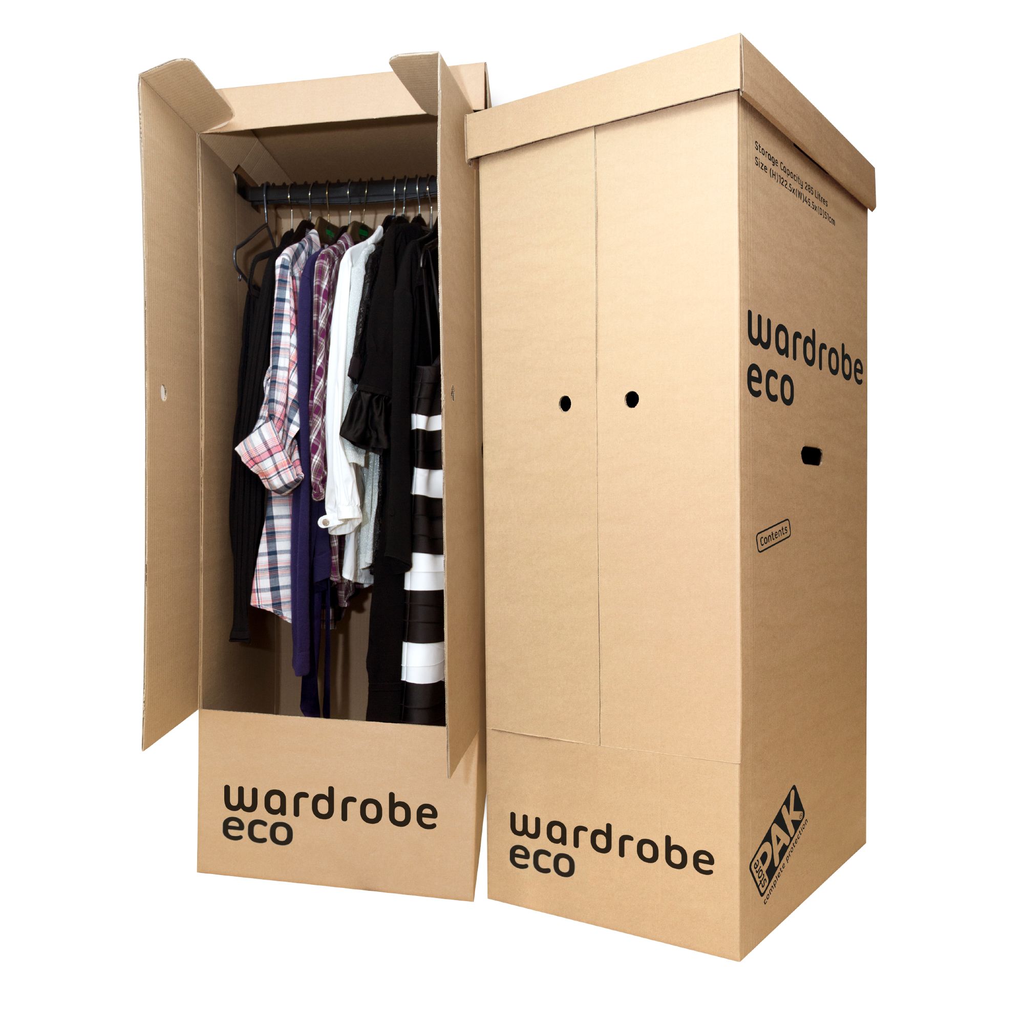 StorePAK Eco Extra large Cardboard Wardrobe Moving box, Pack of 2