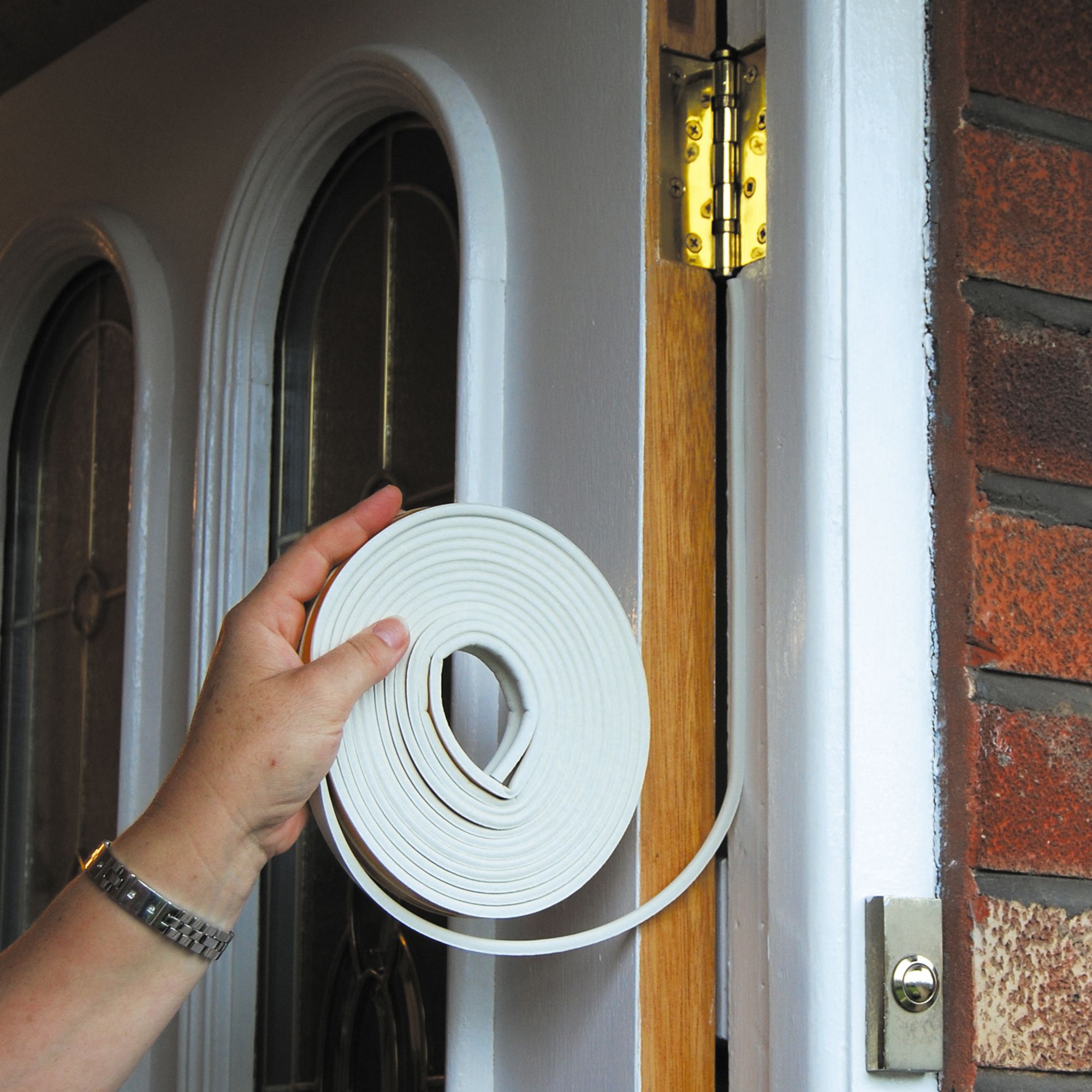 Stormguard Rectangular White Draught seal (L)24m