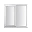 Stormsure Clear Double glazed White Timber Left-handed Side hung Casement window, (H)1195mm (W)1195mm