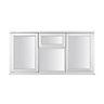 Stormsure Clear Double glazed White Timber LH & RH Side hung Casement window, (H)1045mm (W)1765mm