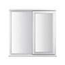 Stormsure Clear Double glazed White Timber Right-handed Side hung Casement window, (H)1045mm (W)1195mm