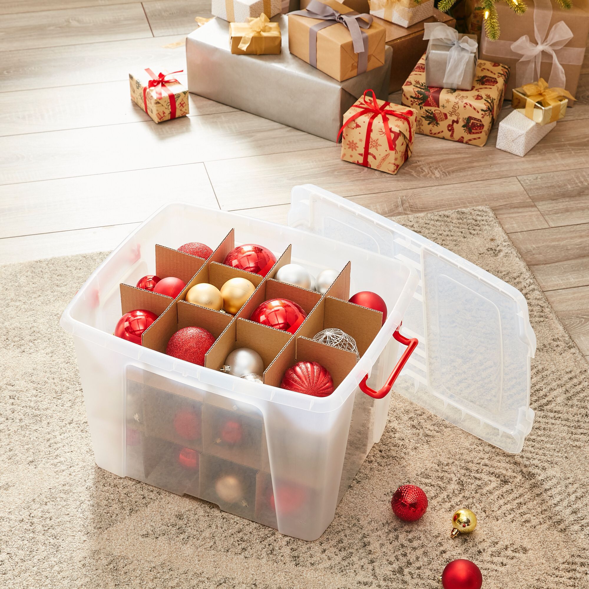 Strata Clear Bauble Storage Box